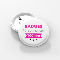 Badge(s) ronds perso 100 mm
